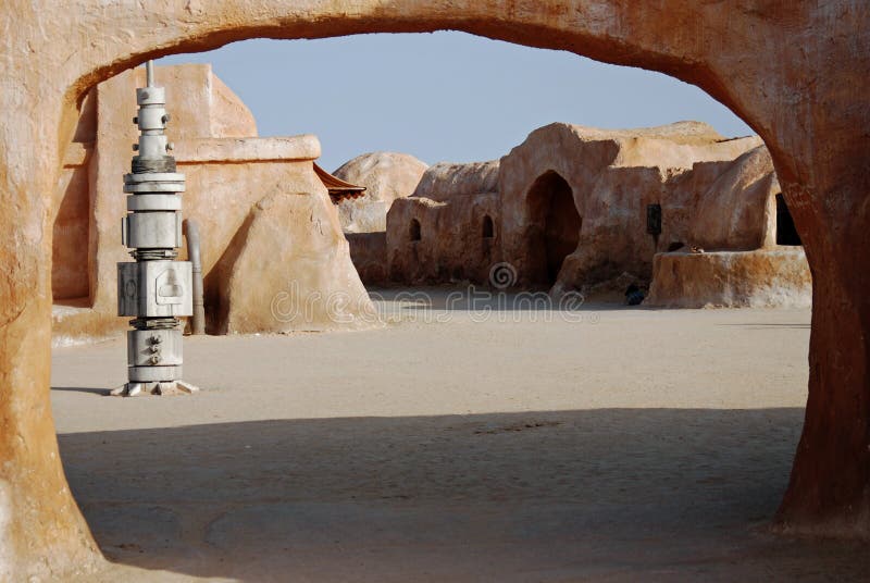 The old Mos Espa Star Wars film set near Tozeur, Tunisia in the Sahara Desert. Tozeur is an oasis and a city in south west Tunisia. From Tozeur you can make trips on a camel & explore the Sahara Desert. Tozeur is the place to be for Star Wars fans because amongst other locations there is the Mos Espa set in the Sahara not far from the city. The old Mos Espa Star Wars film set near Tozeur, Tunisia in the Sahara Desert. Tozeur is an oasis and a city in south west Tunisia. From Tozeur you can make trips on a camel & explore the Sahara Desert. Tozeur is the place to be for Star Wars fans because amongst other locations there is the Mos Espa set in the Sahara not far from the city.