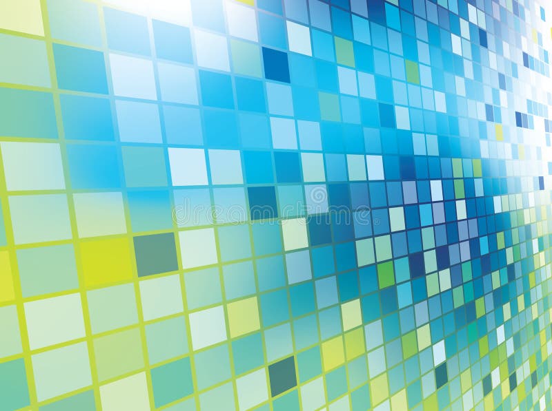 Mosaic color illustration design stock illustration