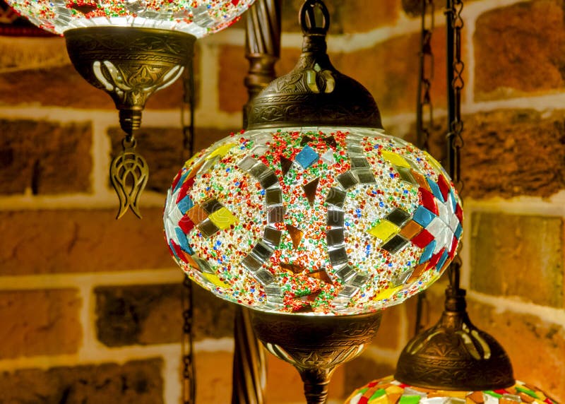 Mosaic lamp stock photo. Image of handmade, moroccan 136502168