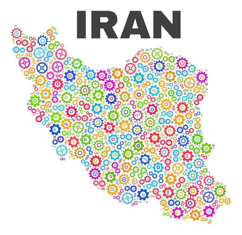 Карта ира. Iran Map vector.