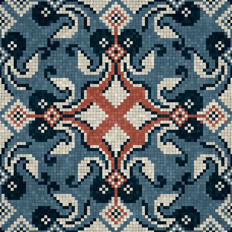 Mosaic tiles vector background 9 stock illustration