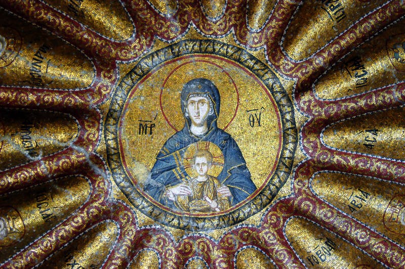 Mosaic of Virgin Mary