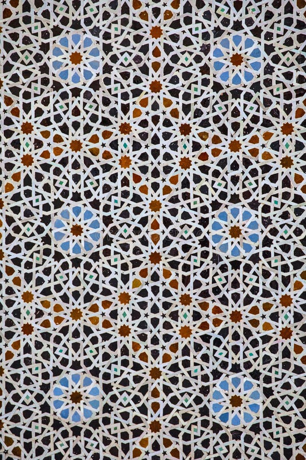 Mosaico a Madrasa Bou Inania, Fes, Marocco fotografia stock Mosaico a Madrasa Bou Inania, Fes, Marocco fotografia stock