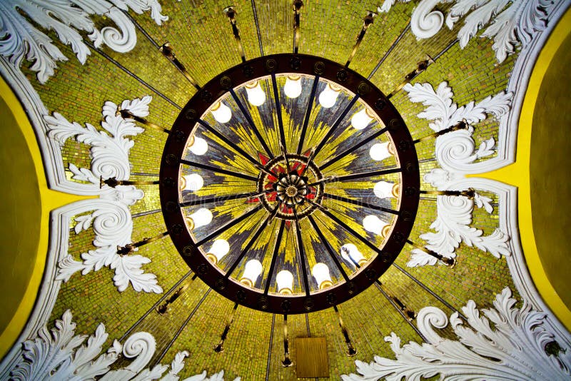 Mosaico in metropolitana di Mosca fotografie stock libere da diritti Mosaico in metropolitana di Mosca fotografie stock libere da diritti