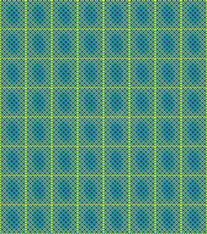 Mosaico in tonalità di blu, di verde e di giallo illustrazione ... Tonalità di blu