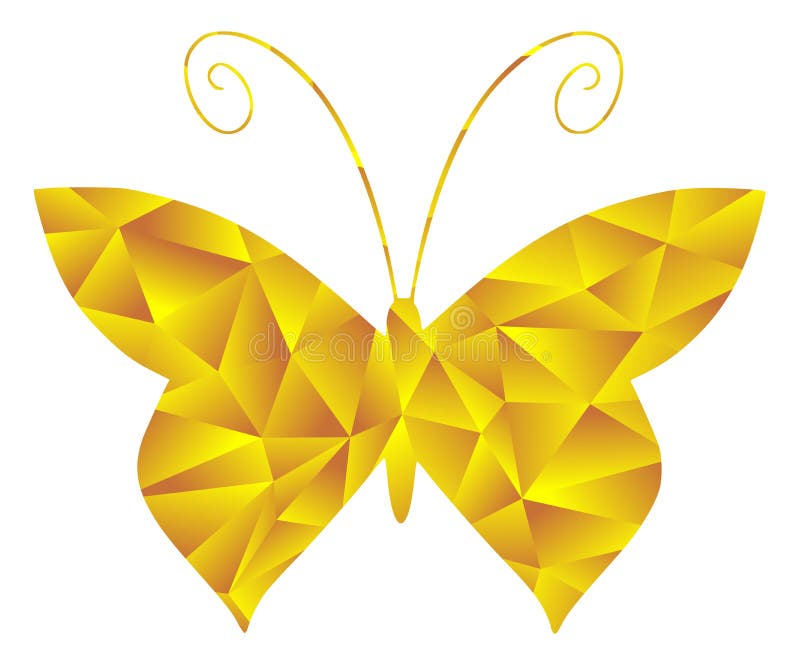 Mosaico variopinto artistico della farfalla royalty illustrazione gratis