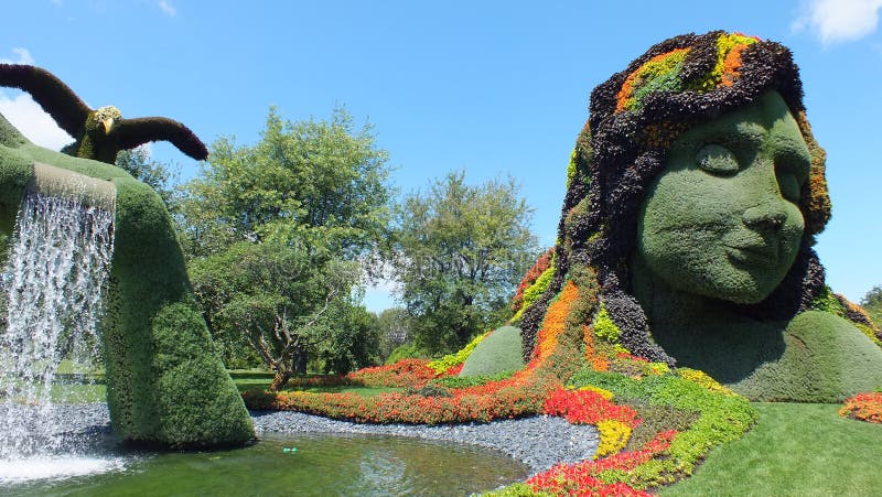 MOSAICULTURES zawody międzynarodowi 2013, MONTREAL ogród botaniczny, Montreal, Quebec, Kanada Kanadyjski wejście: Macierzysta zie
