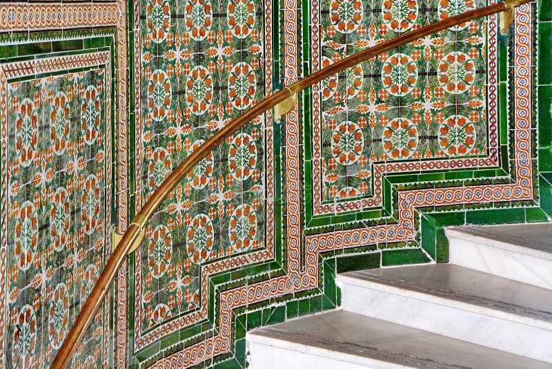 Mosaiktreppe lizenzfreie stockfotografie Mosaiktreppe lizenzfreie stockfotografie