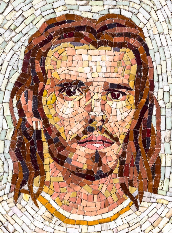 Mosaisk stående av Jesus Christ royaltyfri foto Mosaisk stående av Jesus Christ royaltyfri foto