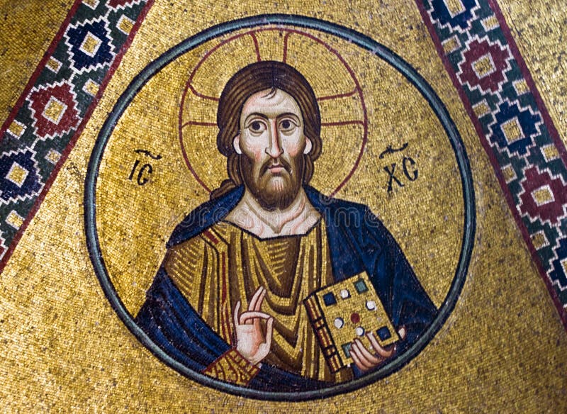 Mosaïque du Christ Jésus de 11ème siècle