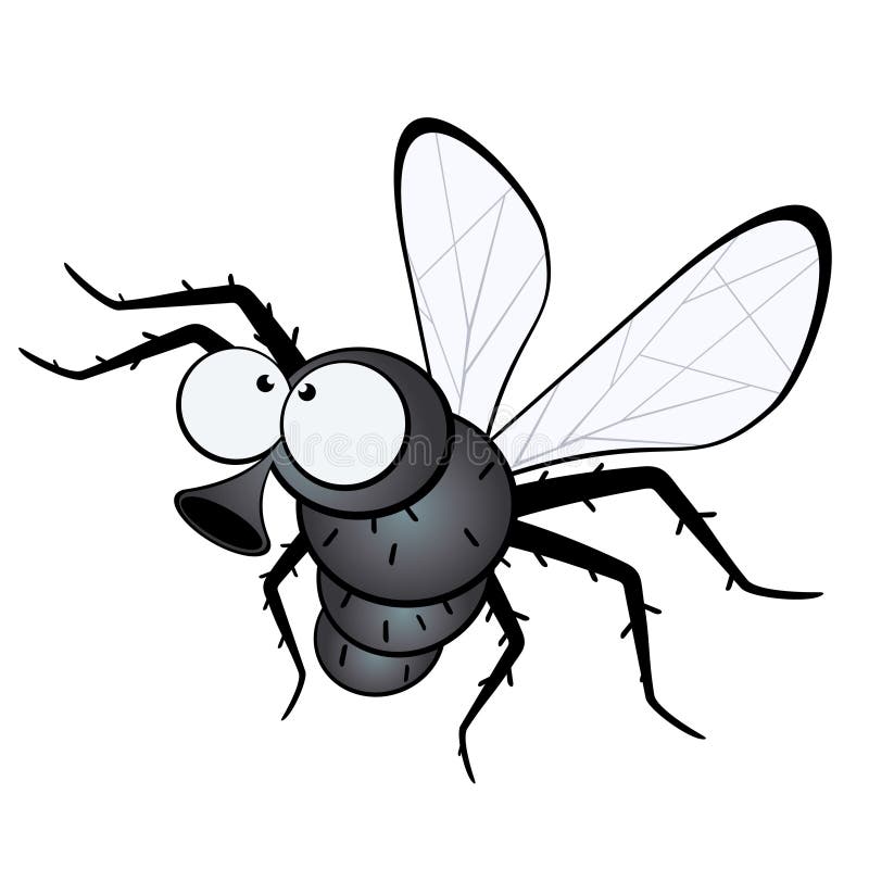 Mosca del fumetto illustrazione vettoriale Mosca del fumetto illustrazione vettoriale
