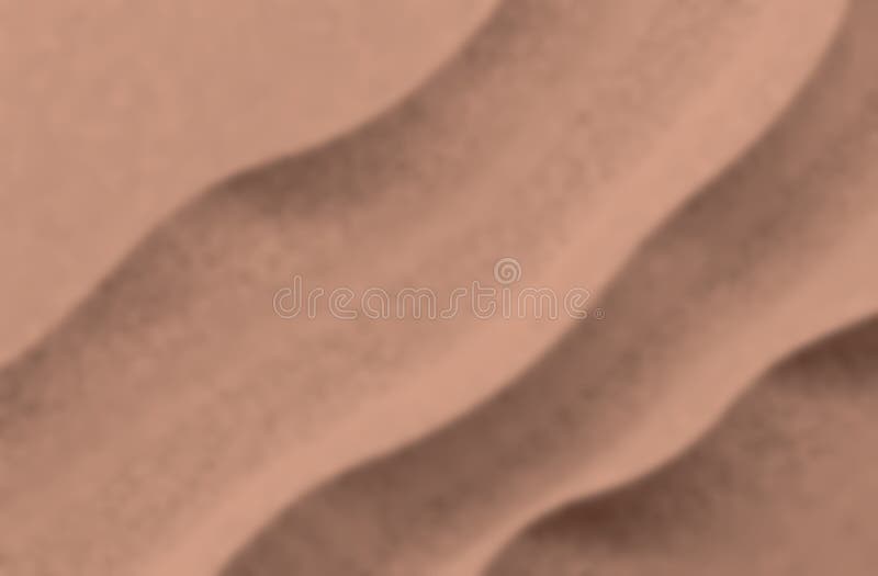 Moscha-Farbe 2025. abstrakte Mocha-Mousse-Hintergrund Wellenbrecher sandbraune Textur. verschwommen. stock abbildung