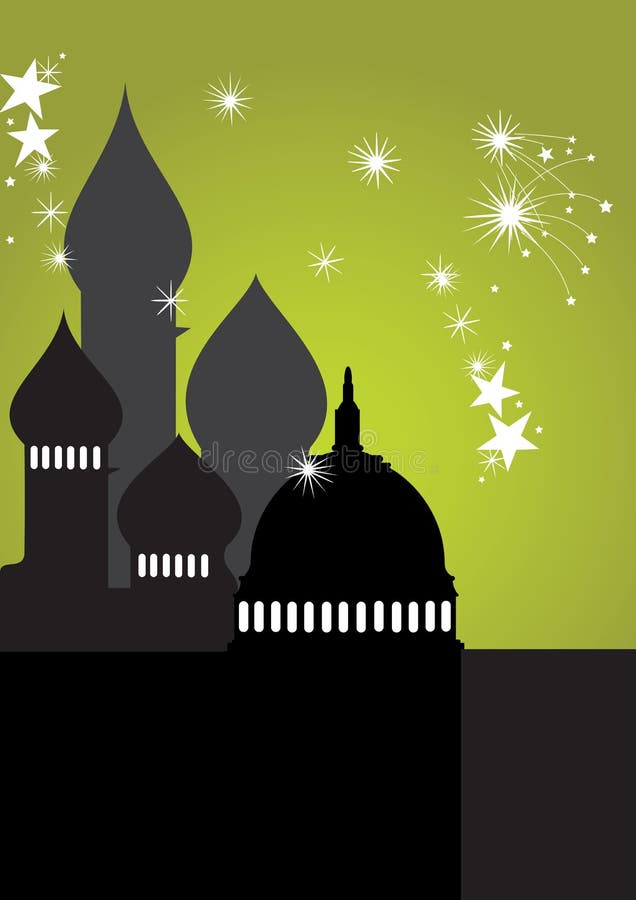 Moschea con le stelle - vettore