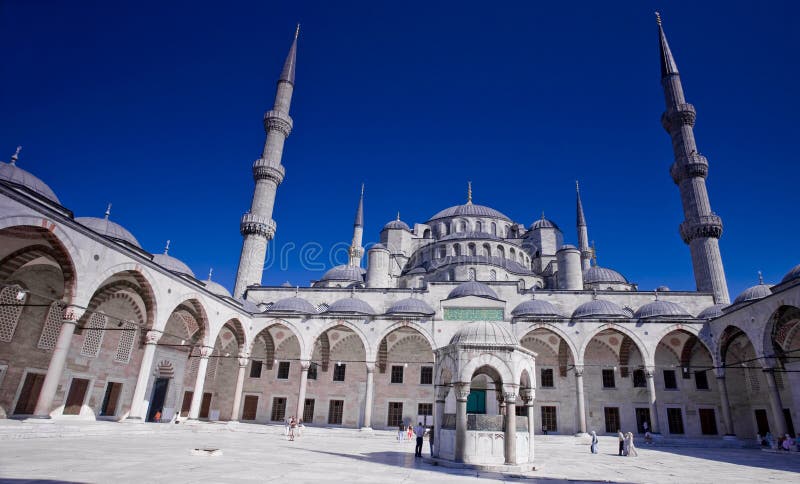 Moschea Costantinopoli di Ahmed del sultano immagine stock Moschea Costantinopoli di Ahmed del sultano immagine stock