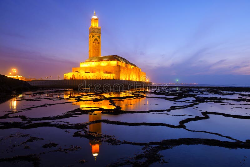 Moschee in Casablanca lizenzfreies stockfoto Moschee in Casablanca lizenzfreies stockfoto