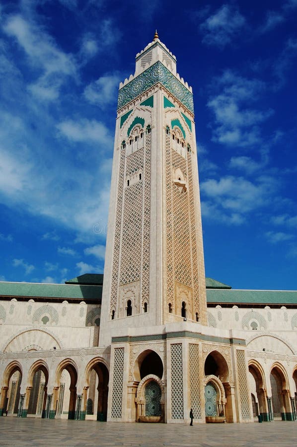 Moschee Hassan-II In Casablanca, Marokko Stockfoto - Bild von nord