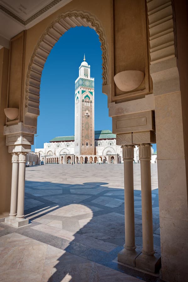 Moscheeminarett Casablanca Marokko Hassan-II