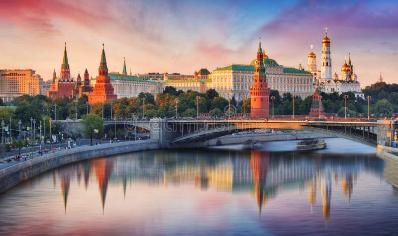 Moscou, Kremlin et rivière de Moskva, Russie