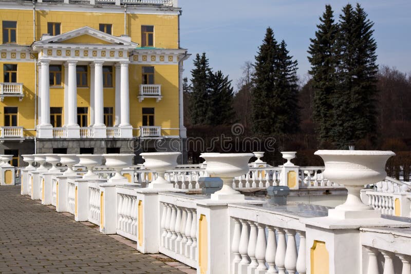 Moscow. Arkhangelskoye stock photo. Image of colonnade - 13717140