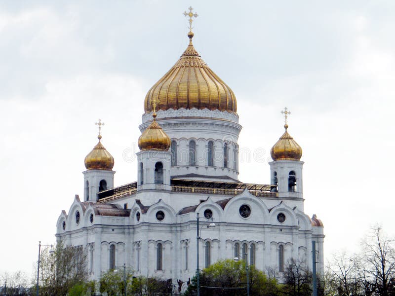 Catedral de cristo salvador en moscú,.