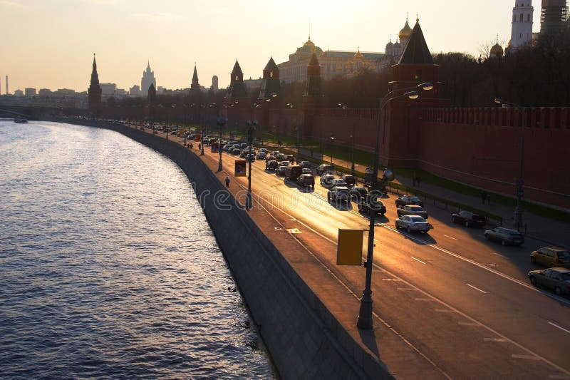 Moscow city and river.