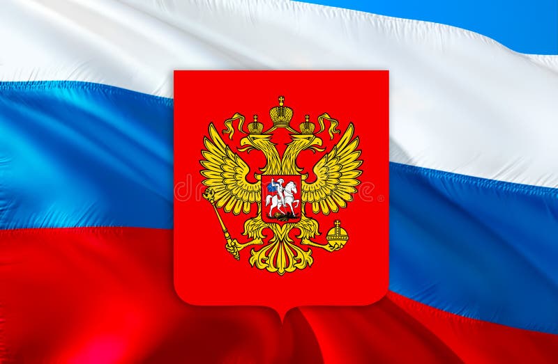 free russia flag with free russia emblem