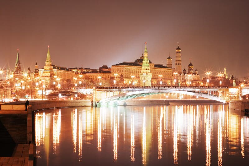 Moscow Kremlin at night