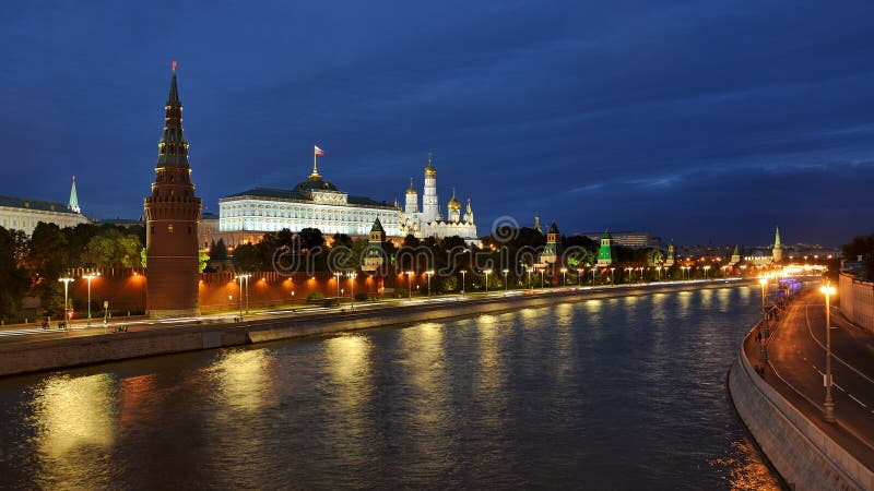 Moscow Kremlin at Twilight royalty free stock photography Moscow Kremlin at Twilight royalty free stock photography
