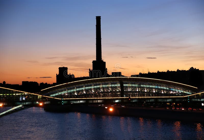 moscow noc Russia widok zdjęcie stock moscow noc Russia widok zdjęcie stock