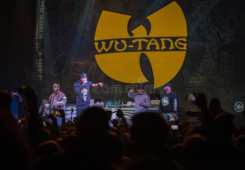 Concert of Legendary Rap Band Wu Tang Clan from USA Editorial Photo