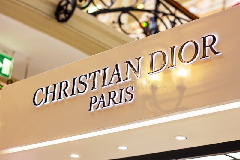 Kharkov, Ukraine - March 23, 2021: Christian Dior Perfume Logo Close Up  Banner Stock Photo, Picture and Royalty Free Image. Image 166838099.