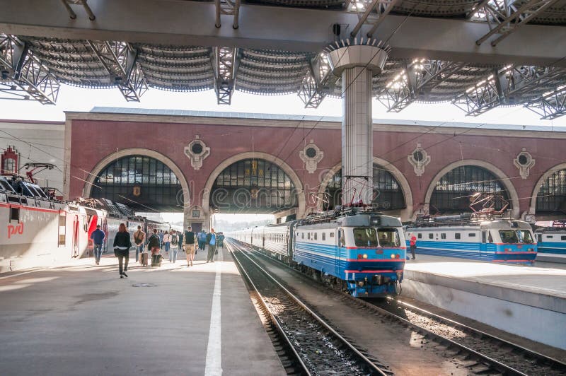 Passenger Platform of Moscow Kazansky Railway Station Editorial Stock Photo - Im