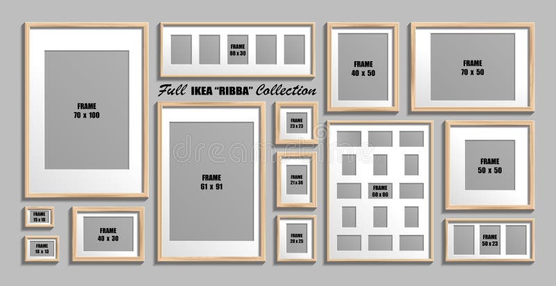https://thumbs.dreamstime.com/b/moscow-russia-december-full-collection-ikea-ribba-photo-frames-real-sizes-vector-set-wooden-picture-white-passepartout-134627794.jpg