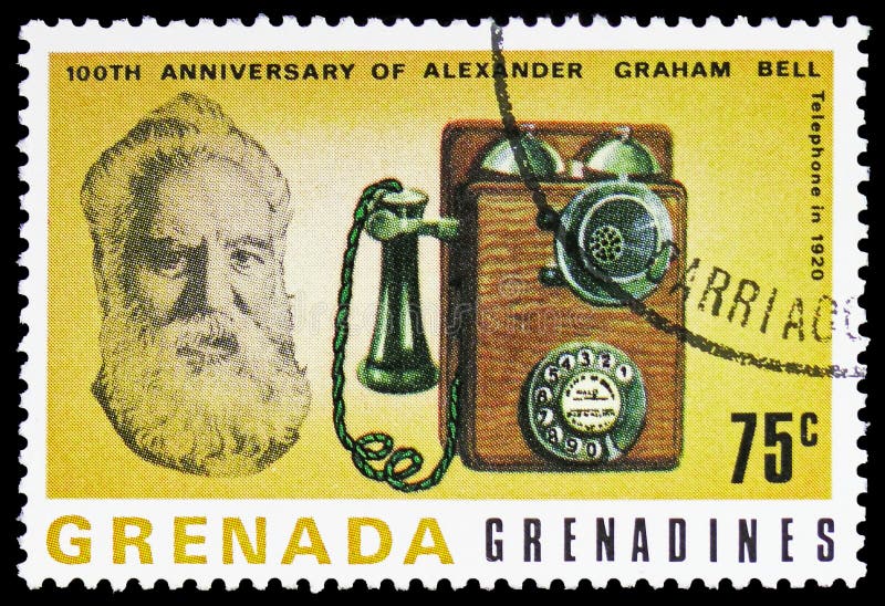 Кон телефон. A. Graham Bell марка. Телефон 1920.