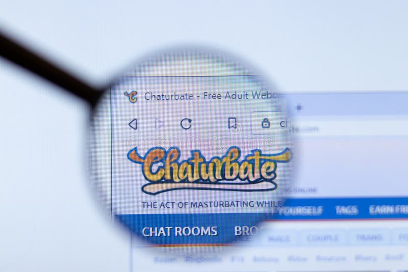 Moscow, Russia - 1 June 2020: Chaturbate Website With Logo ...