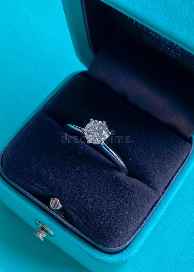 tiffany diamond rings in box