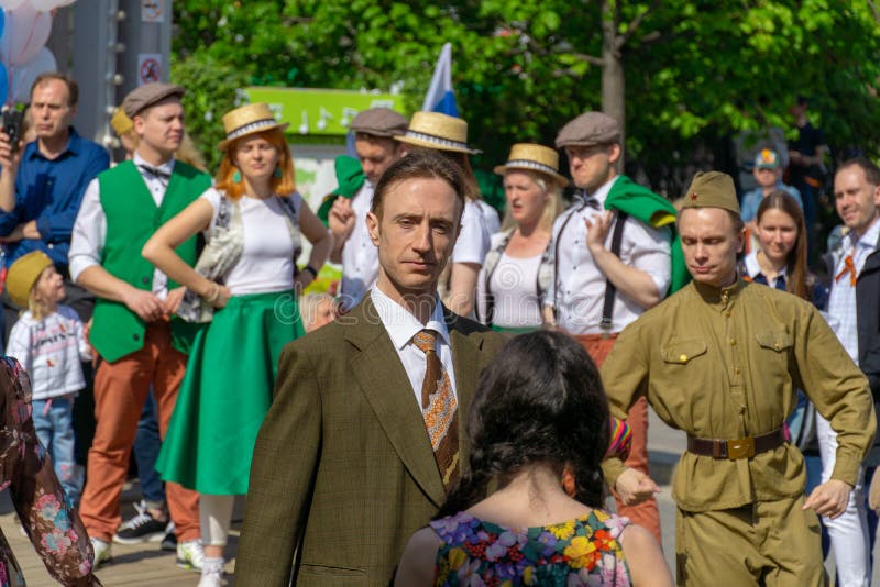 MOSCOW, RUSSIA - MAY 9, 2019: Immortal regiment procession in Victory Day stock image MOSCOW, RUSSIA - MAY 9, 2019: Immortal regiment procession in Victory Day stock image
