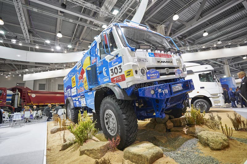 MOSCOW, SEP, 5, 2017: View on Kamaz Mud Race Off-road Truck Exhibit on ...