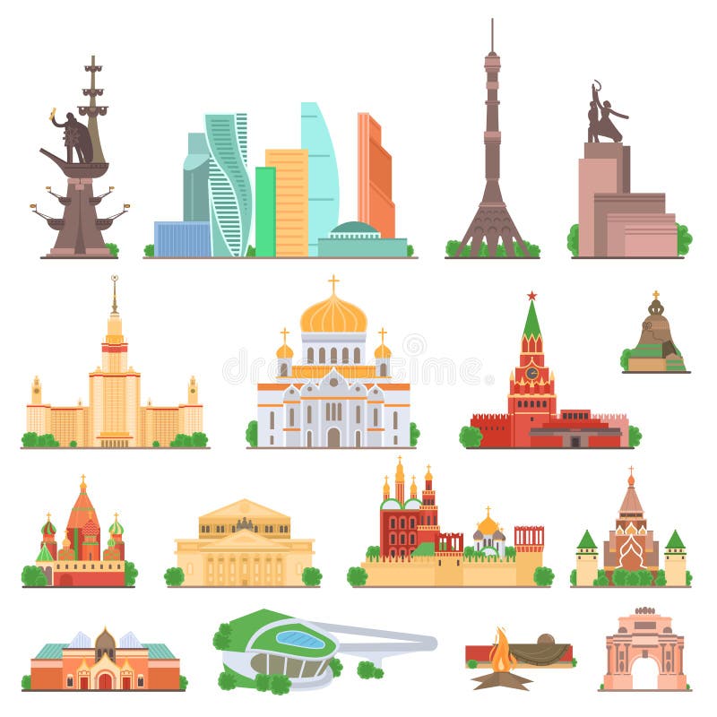 Рисунок достопримечательности москвы