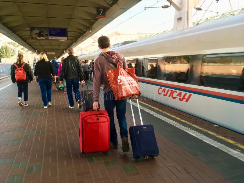 Moscow St.Petersburg Train Editorial Stock Photo Image of