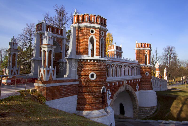 moscow Мост вычуры Tsaritsyno стоковое изображение rf moscow Мост вычуры Tsaritsyno стоковое изображение rf