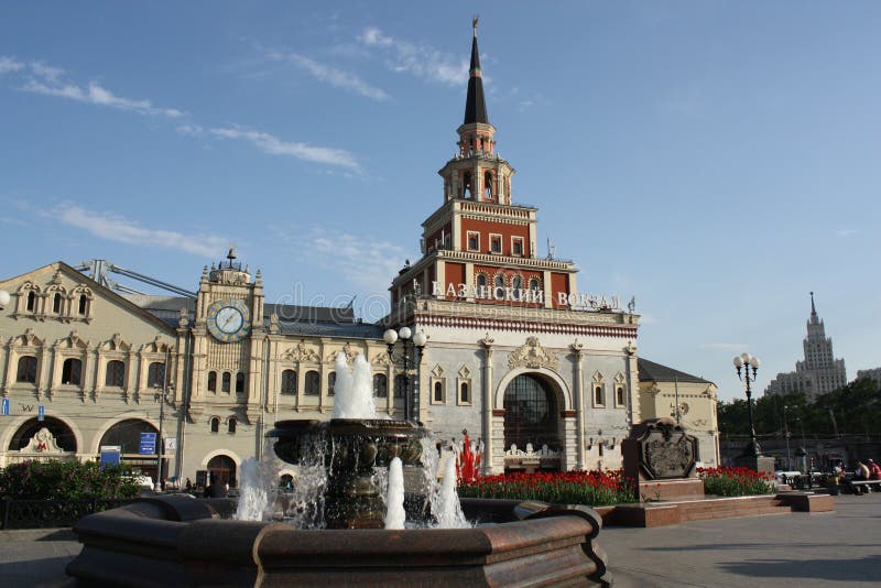 Moskau-Bahnhof Kazansky stockfotografie Moskau-Bahnhof Kazansky stockfotografie