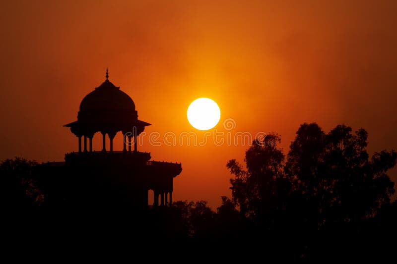 Moslem fortress on the Sunset