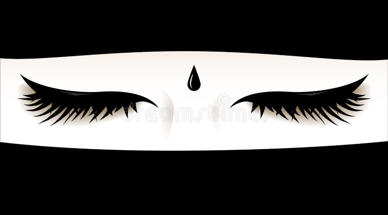 Muslim woman's closed eyes. Face covered with a niqab. Illustration. . Muslim woman's closed eyes. Face covered with a niqab. Illustration. .