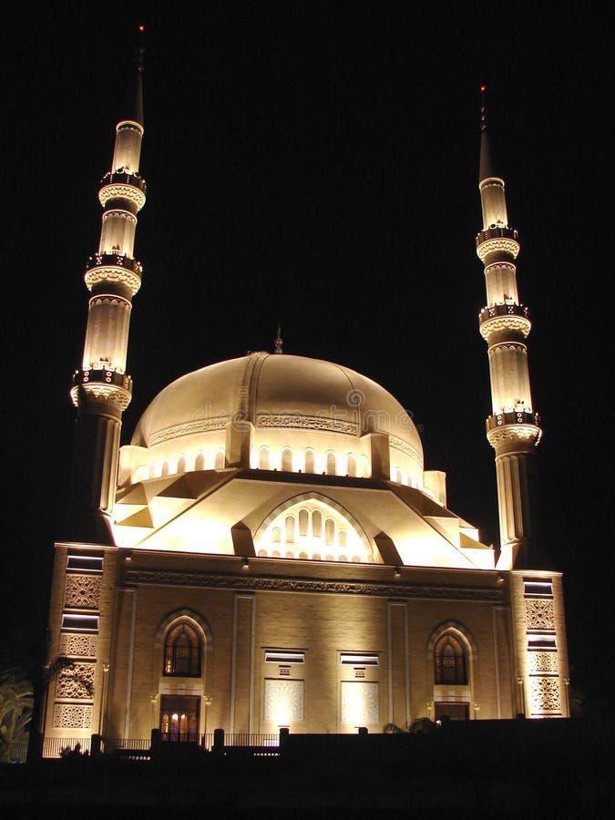 Mosque built on a turkish style in lebanon (saida)