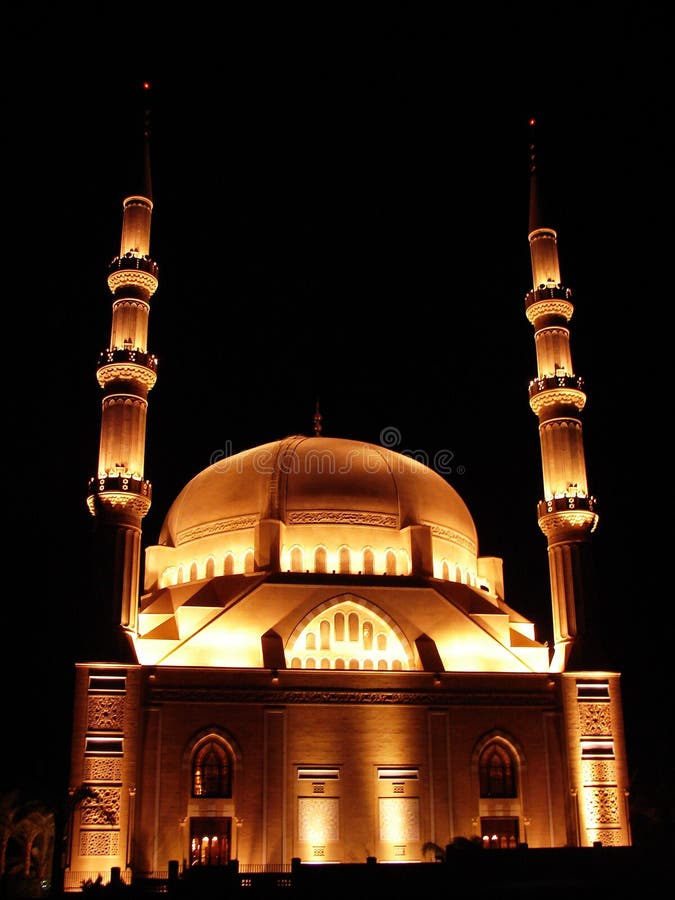 Mosque built on a turkish style in lebanon (saida)