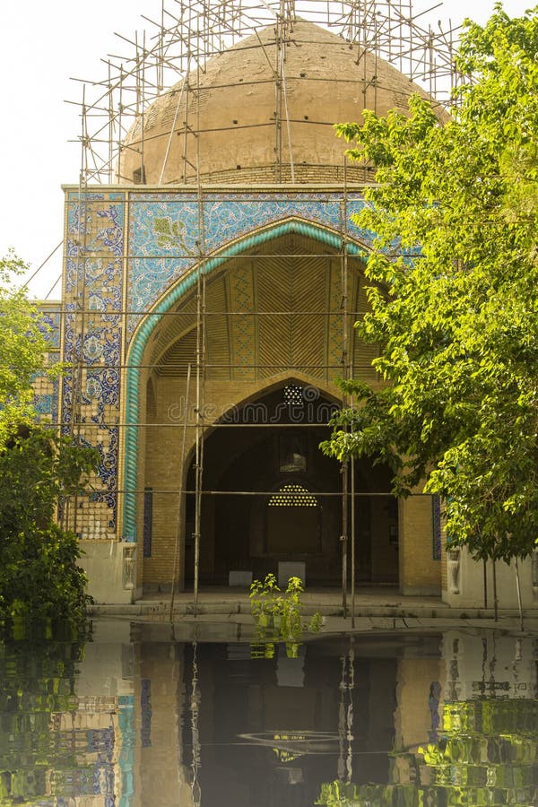 Mosque building under construction royalty free stock image
