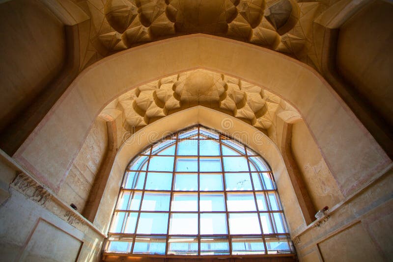 This is a window of a mosque in Iran. Pillar column garden stock images, royalty-free photos and pictures