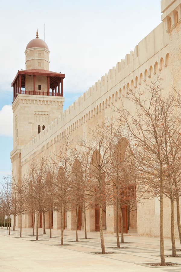 King Hussein Bin Talal mosque minaret in Amman, Jordan