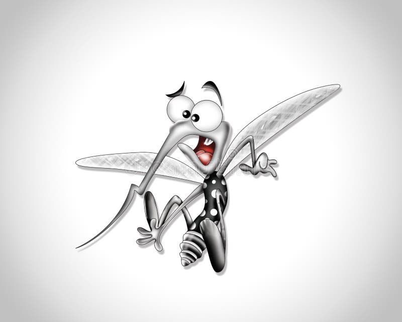 Mosquito cartoon stock illustration. Illustration of ...